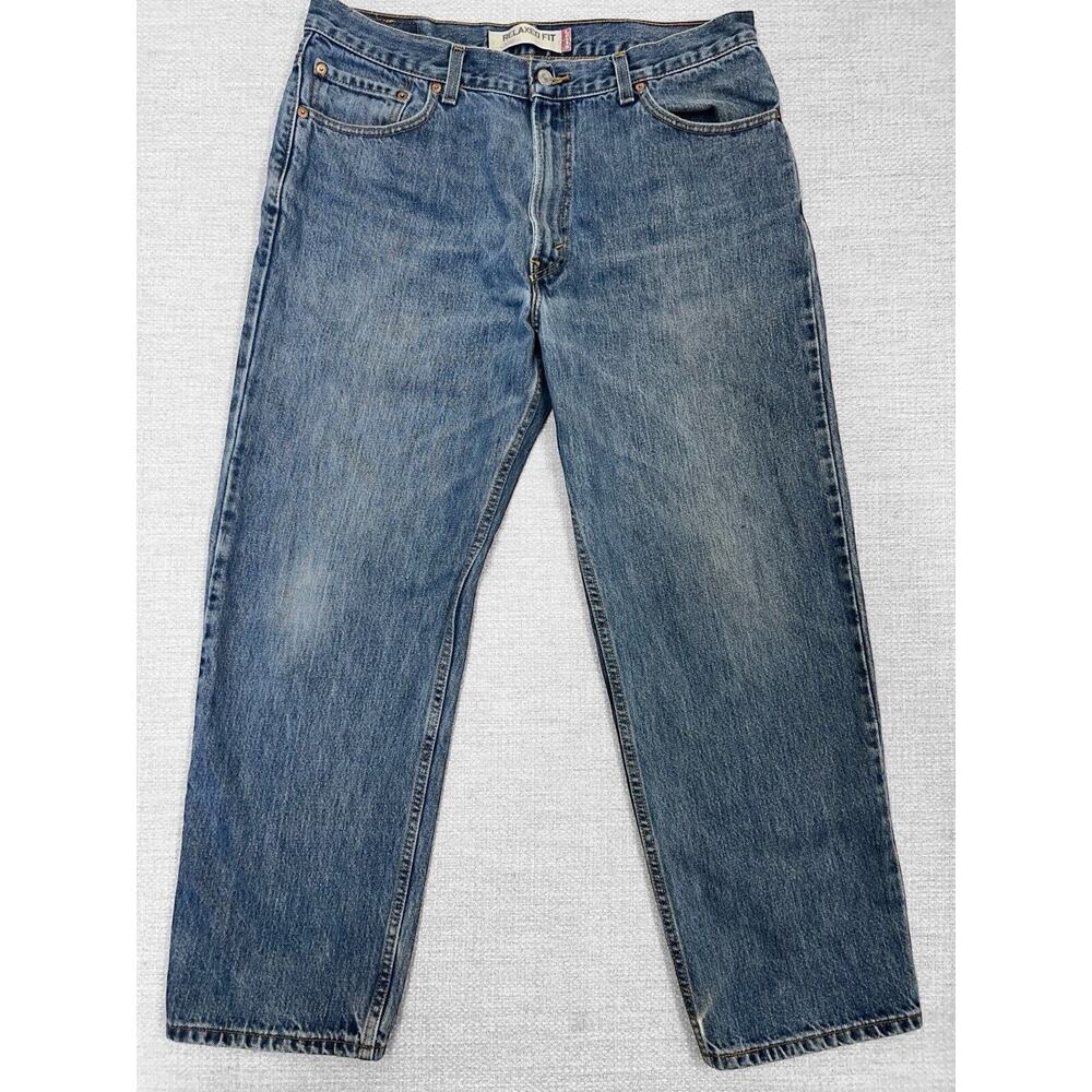 Levi's Relaxed Fit Men's Jeans - Faded Blue Denim